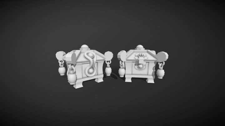 DAE12_Game_Art_WoW_Chest 3D Model