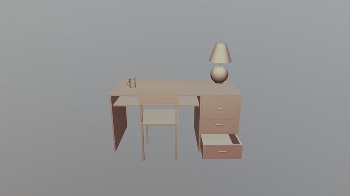 Basic Desk 3D Model