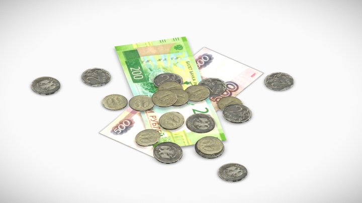 Russian's money 3D Model