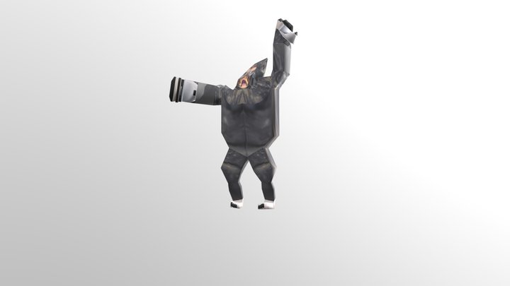 (PSX/PS1) Animal Kingdom Expedition Everest Yeti 3D Model