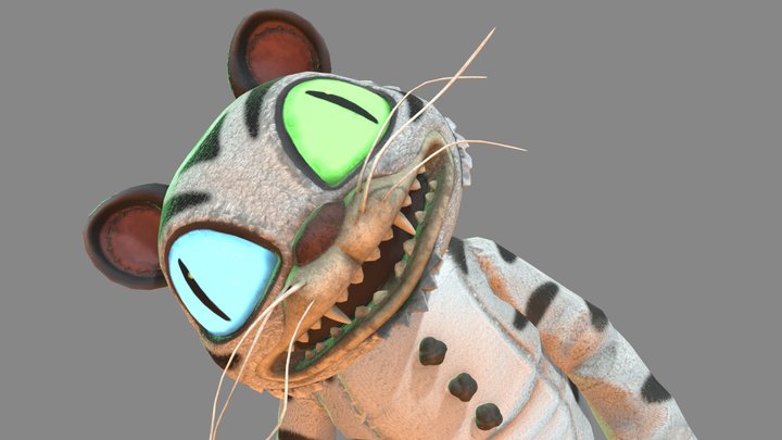 FNAF: SOTM | White Tiger (TigerRock) 3D Model