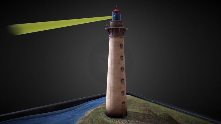 Lighthouse Challenge Scene 3D Model
