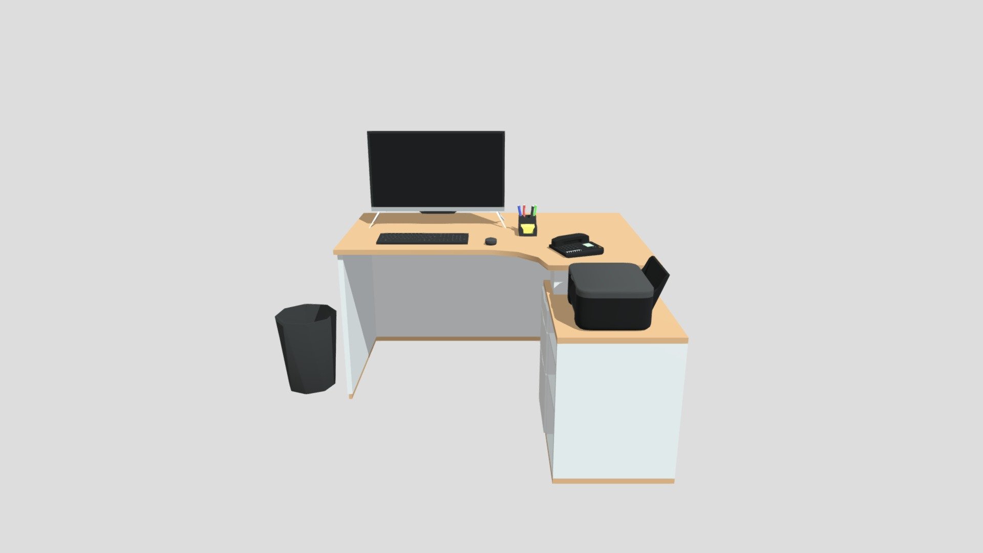 Desk For Dentist Room — Sketchfab embed 3D viewer