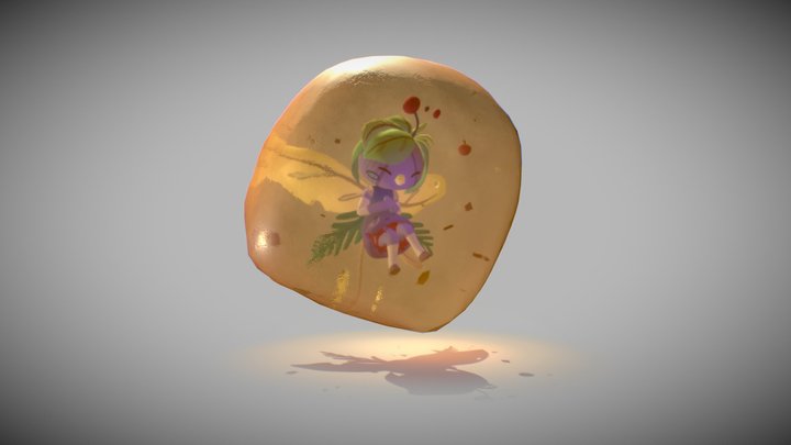 Spring Fairy in Amber 3D Model