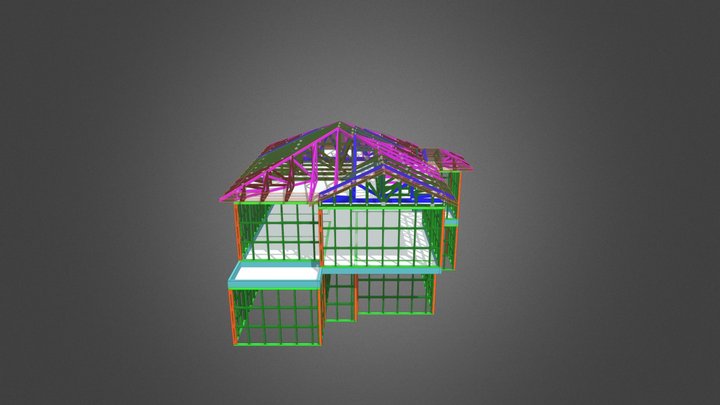 TRUSS DESIGN  - 35 MARLBOROUGH AVE - LOT 2 3D Model