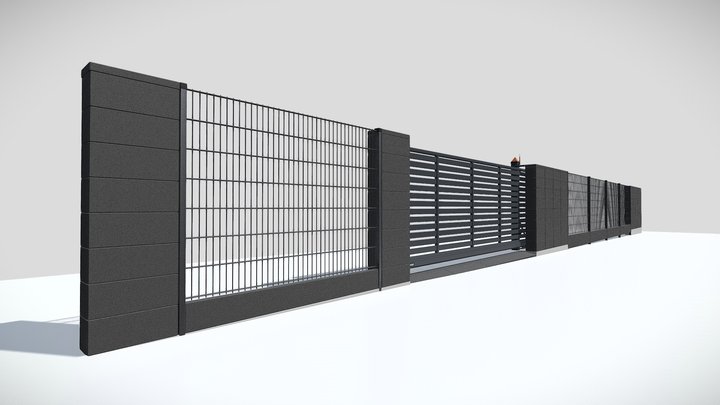 Ogrodzenie Wola Batorska 1070 3D Model