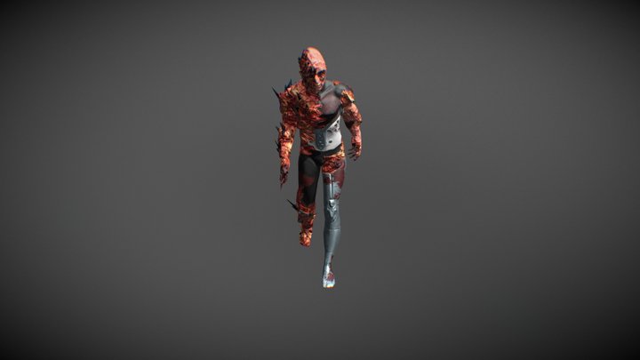Enemy Walk Cycle 3D Model