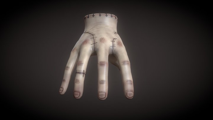 Thing ,hand from serial Wednesday's Addams 3D Model