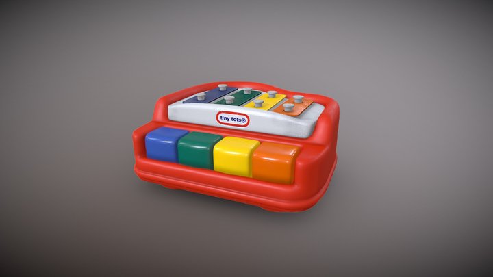 Toy Piano 3D Model