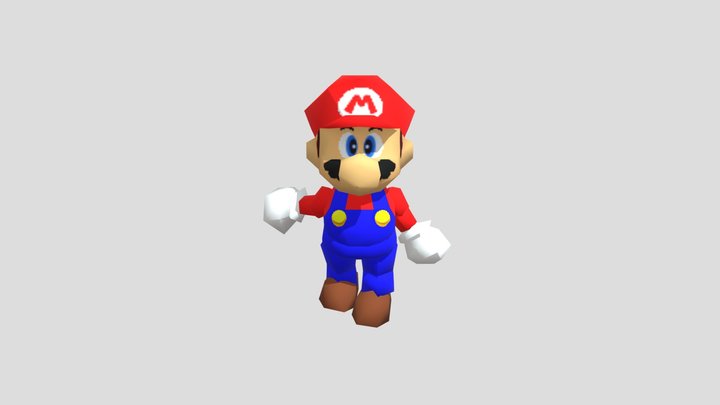 Mario 64 Custom Animation 3D Model