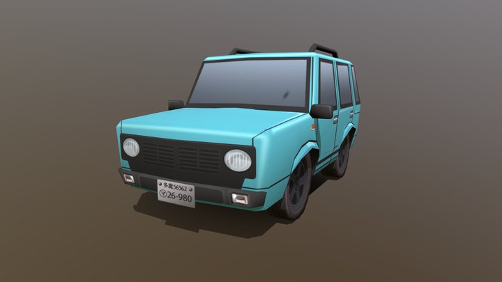LowPolyCar 3D Model