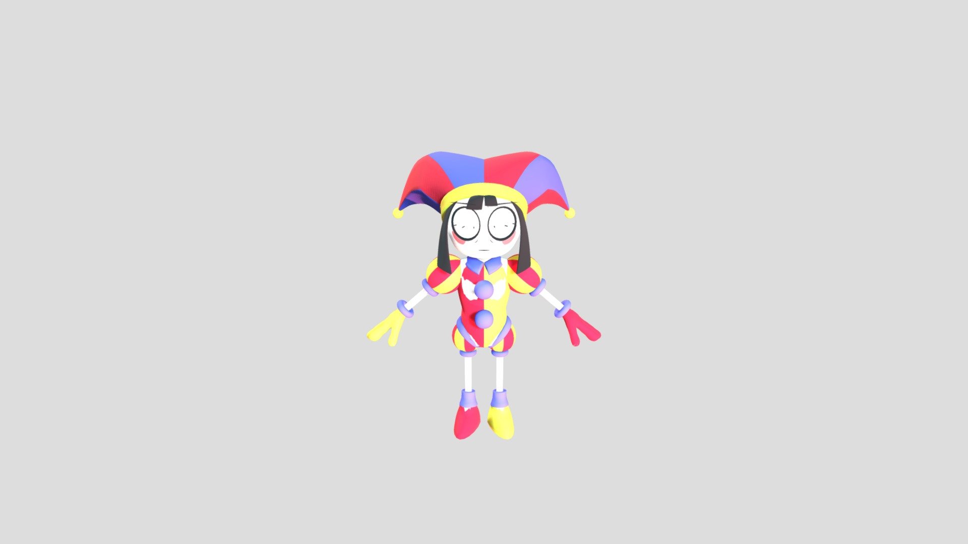 Pomni Accurate Rig by enniel on Twitter(X) - Download Free 3D model by ...