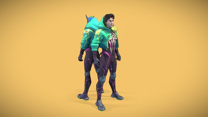Cybergdemon Spider-Man 3D Model
