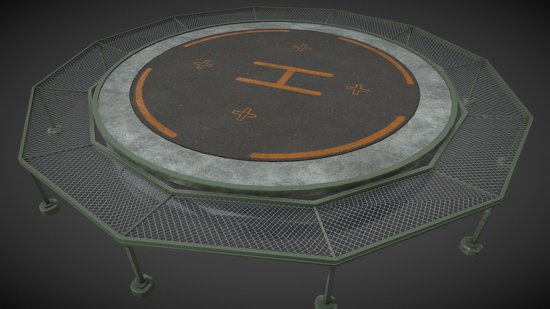 Heliport helicopter-45MB - Download Free 3D model by Mehdi Shahsavan ...