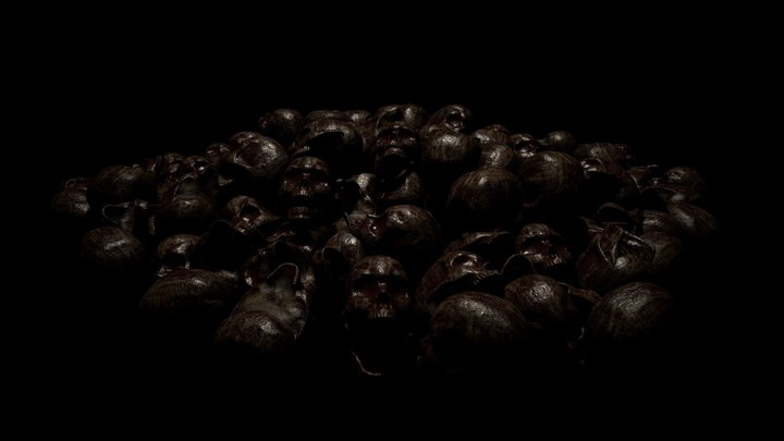 Skull Pile 3D Model