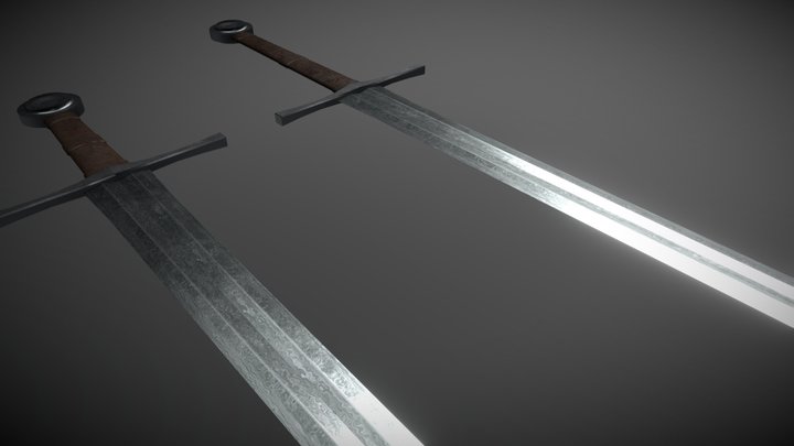 Medieval swords 3D Model
