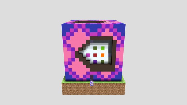 Repeating Command Block 3D Model