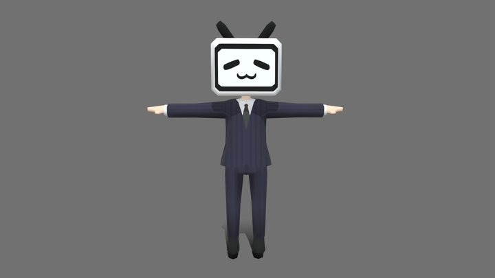 The BiliBili Mascot (小电视) 3D Model