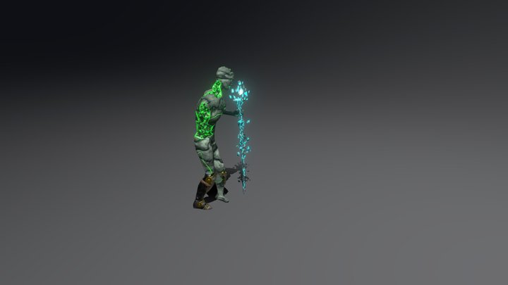 Crumbling Husk 3D Model