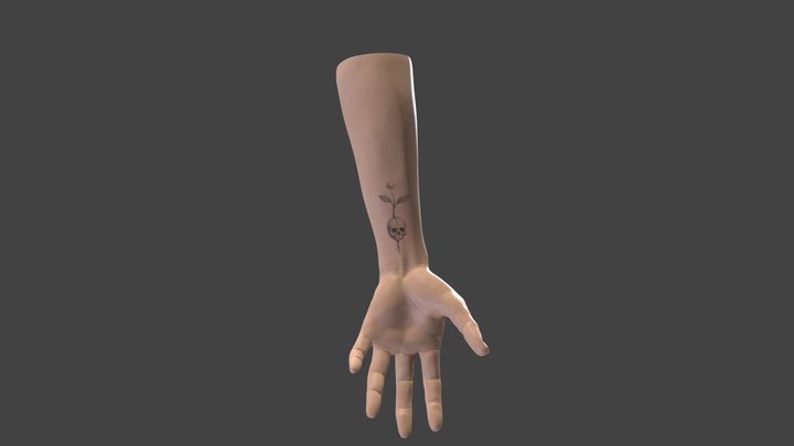 Solsticio — renacer en la muñeca 3D Model