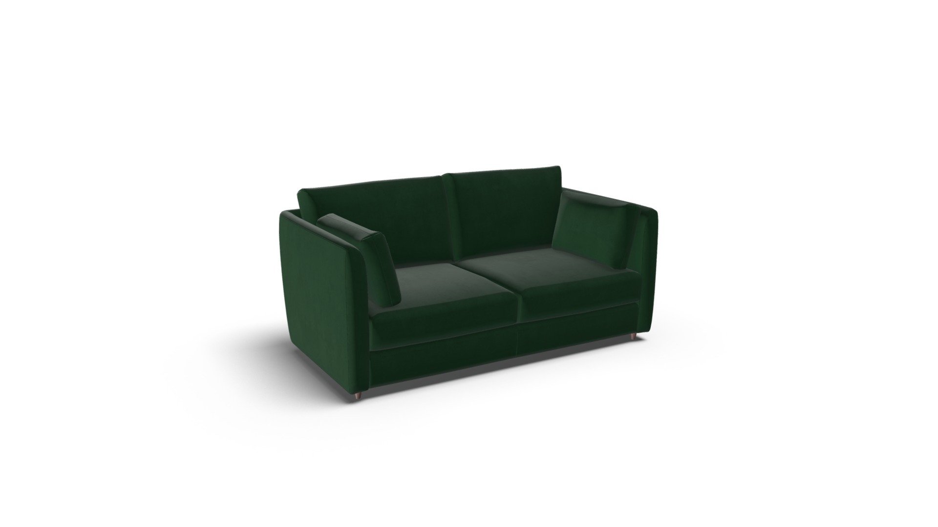 Milner Sofa Bed, Regal Blue Velvet Download Free 3D model by