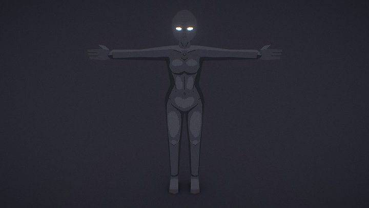 PSX Spirit-Girl 3D Model