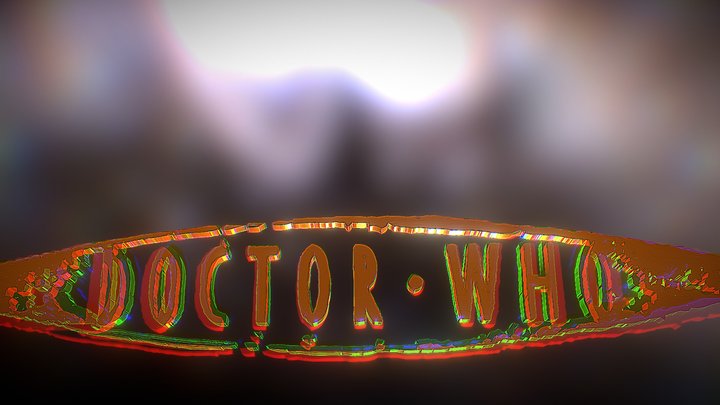 Doctor Who Logo 3D Model