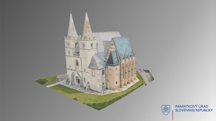 Katedrála sv. Martina - Spišská Kapitula 3D Model