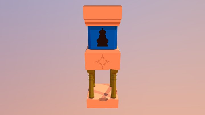 Ruin Tower 3D Model