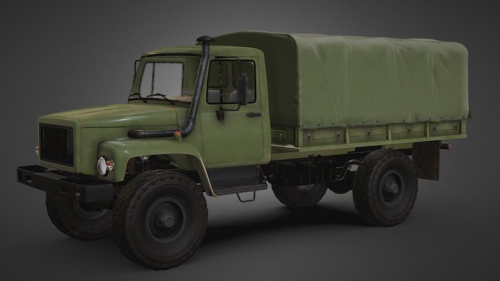 military truck 3D Model