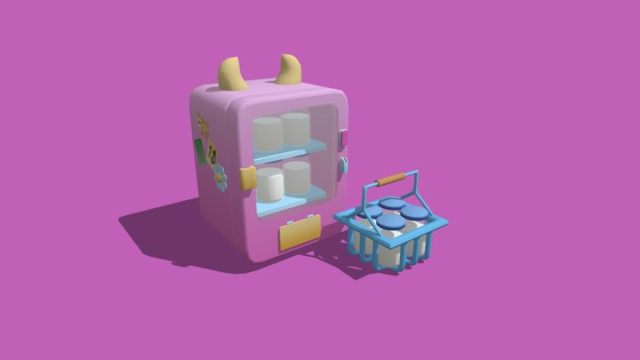 Refri_cute 3D Model