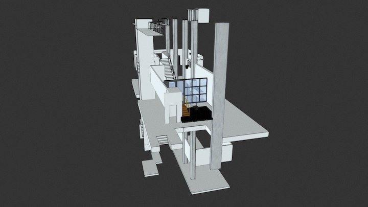 77 De Boom St / 140 Proof SF HQ office, exploded 3D Model