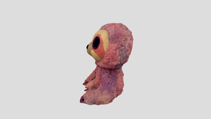 Pink sloth 3D Model
