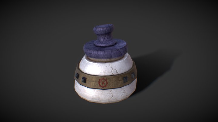 Powder Jar 3D Model