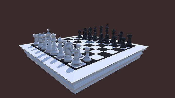 Chess play 3D Model
