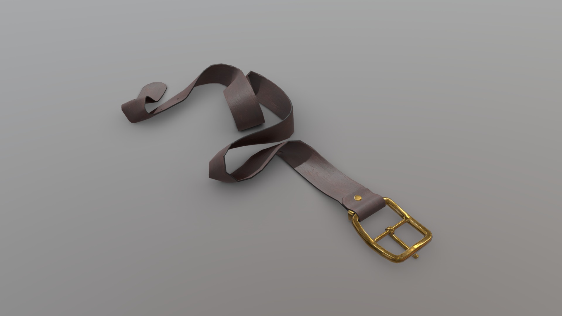 3D model Belt dropped - This is a 3D model of the Belt dropped. The 3D model is about logo.