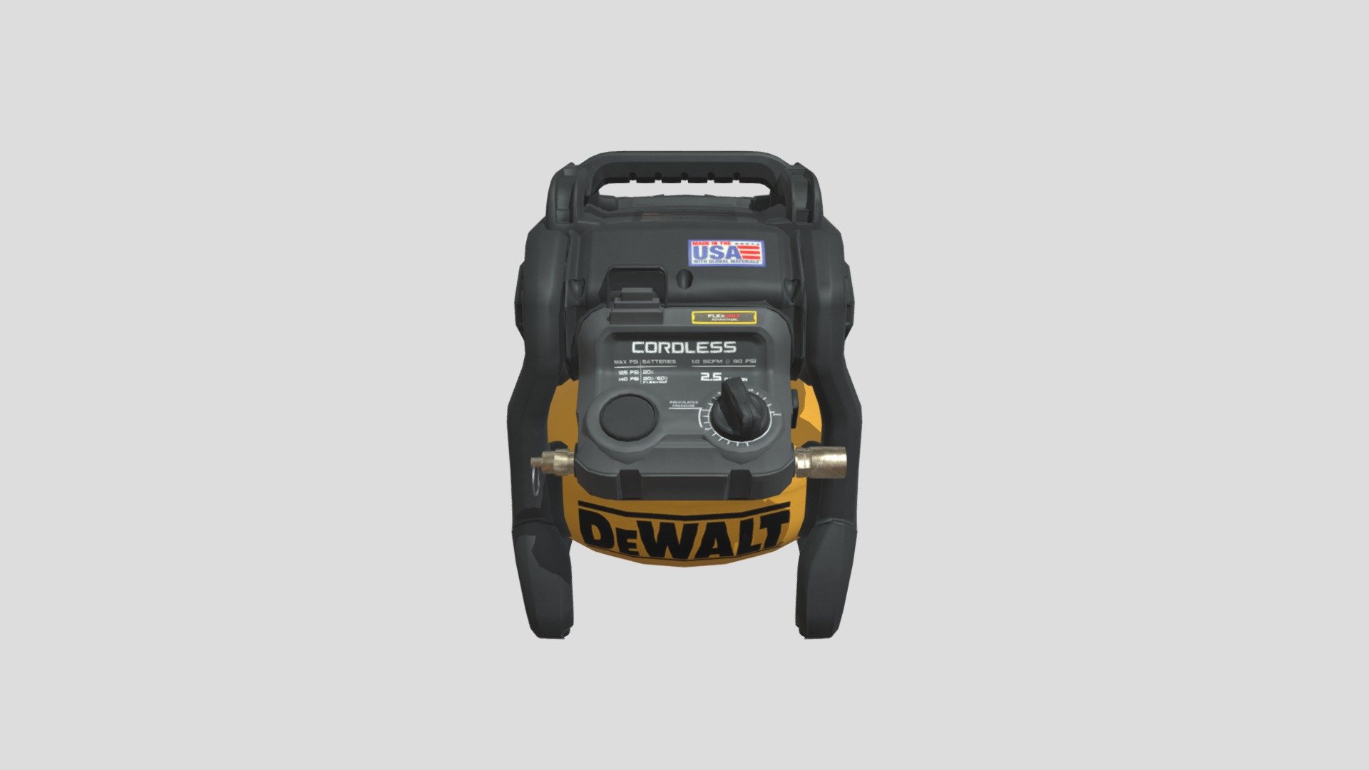 DeWALT Air Compressor 3D model by Sean Sun (sebindarg) [00750ff