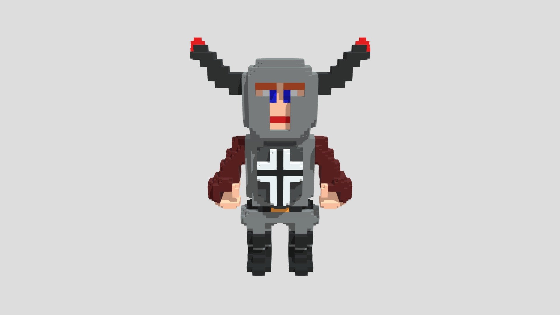3D Voxel personaje