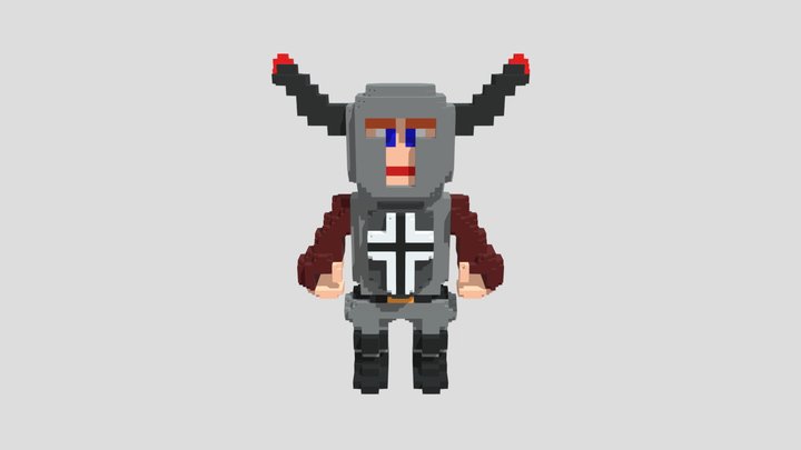 3D Voxel personaje 3D Model