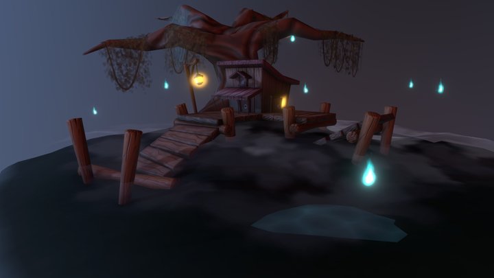 Stylised Swamp 3D Model