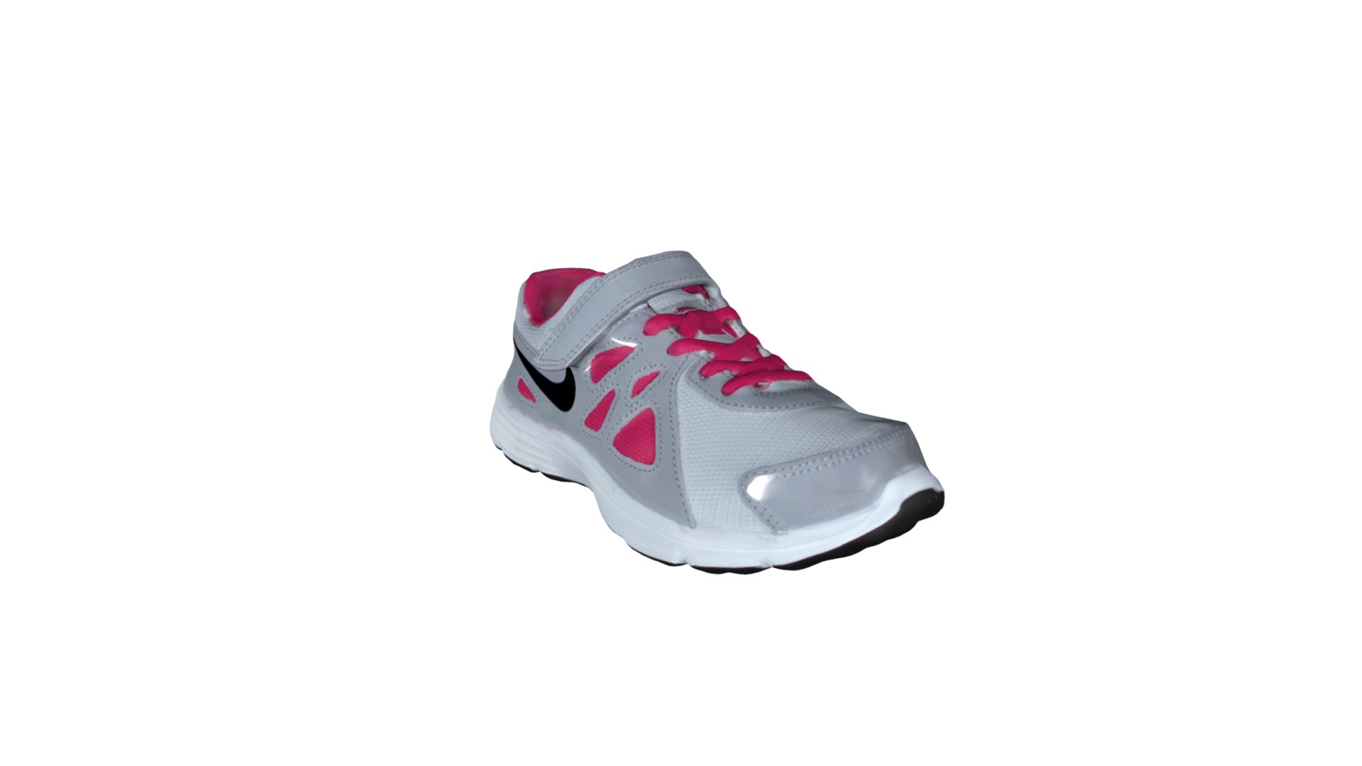3D model Nike Kid Sneaker - This is a 3D model of the Nike Kid Sneaker. The 3D model is about a white and red shoe.