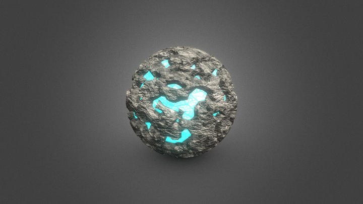 Cyan Artifact 3D Model