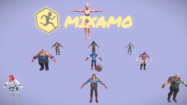 Marvel Heros Pack 2 3D Model