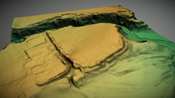 Wadbury Camp, Somerset (UK) – Kostenloses 3D-Modell STL