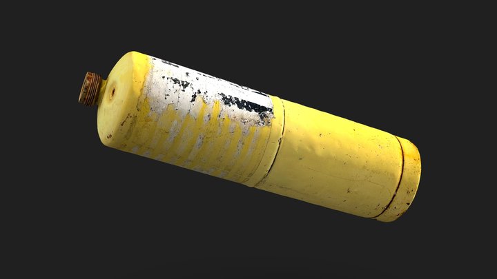 Gas container (yellow) 3D Model