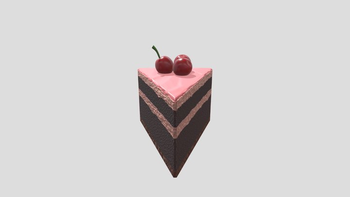 Stylized Asset: Cake Slice 3D Model