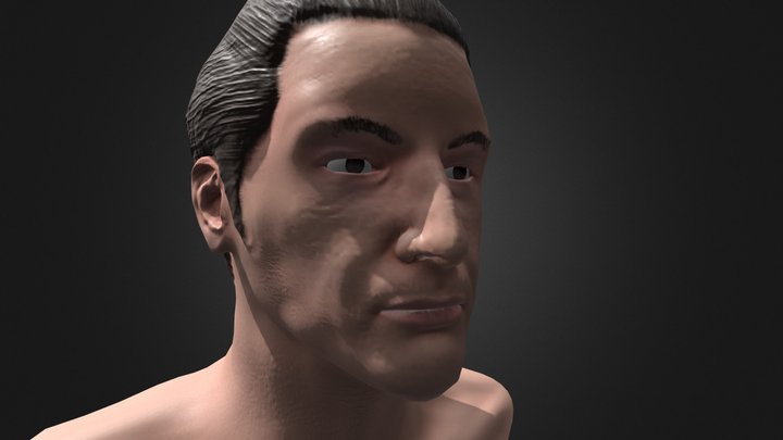 Keanu Reeves Bust 3D Model