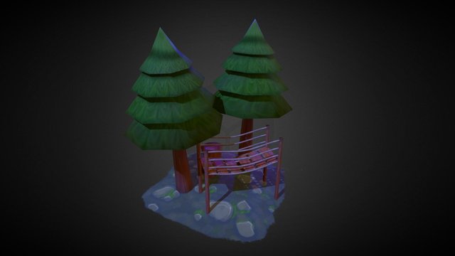 Blind Flight Diorama 3D Model