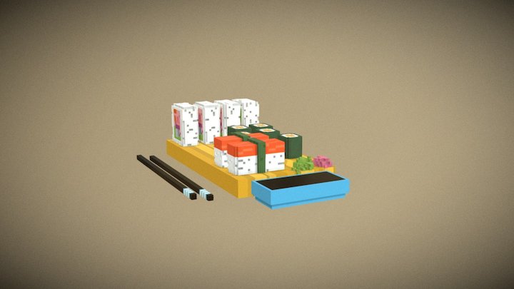 Sushi 3D Model