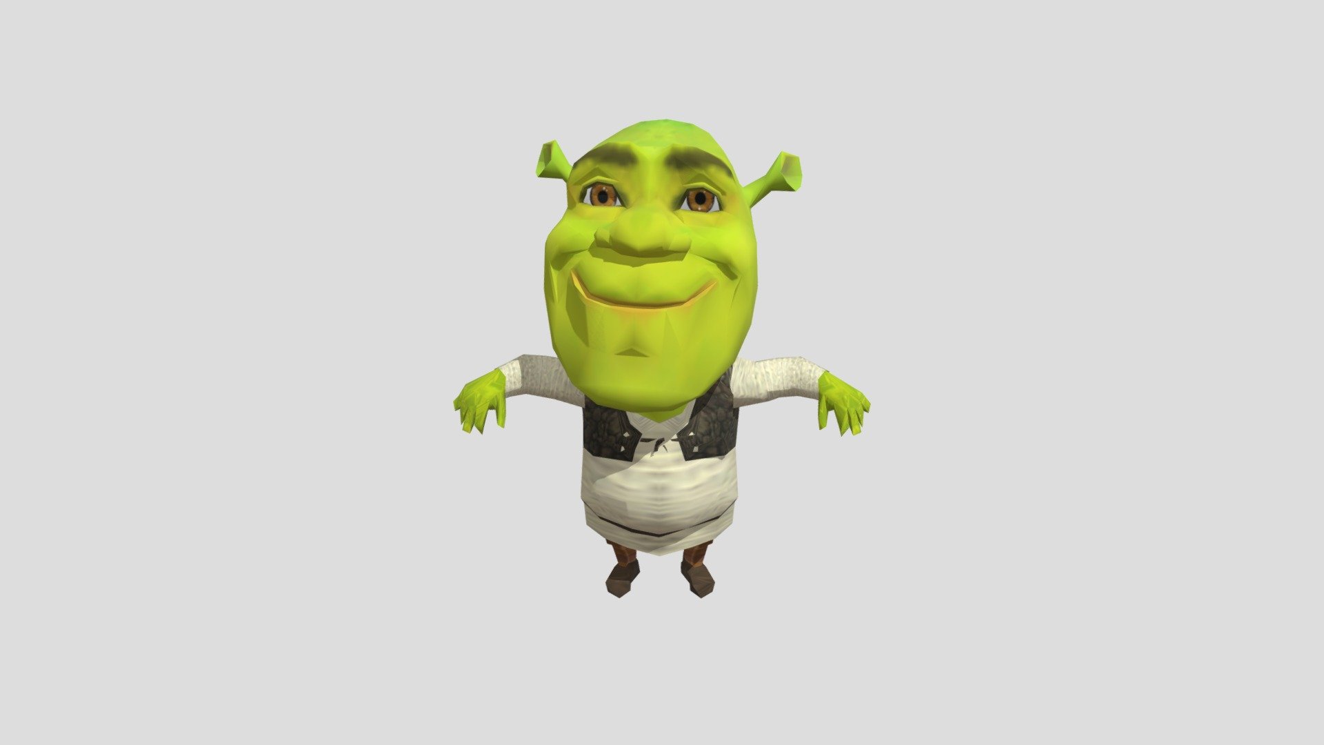 Mini Shrek From Shrek Super Party With 1 Texture - Download Free 3D ...